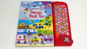 Look & Find Things That Go 50 Button Mega Sound Book To Learn About Vehicles For Kids
