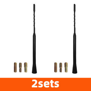 YONGRUN 1/2/5/10PCS Car Radio Antenna 9-Inch Equipped With Three Types Of Screws Car Roof Mast Whip Antenna Signal Antenna