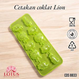 OWL CDS 8833 - Cetakan coklat jelly motif dinosaurus lion singa plastik food grade