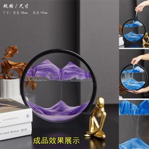 Modern Minimalist Flowing Sand Painting DIY Material Kit Night Light Creative Handmade Decorations for Company Bank Activities