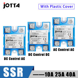 Single Phase SSR 10DA 25DA 40DA 10AA 25AA 40AA With Dust Cover Solid State Relay Module For Temperature Controller