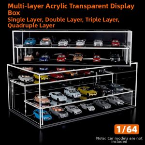 Acrylic Multi-Level Dustproof Display Case 1:64 Scale