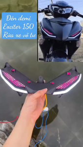 Demi Exciter 150 màu hồng viền trắng