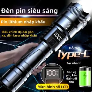 BAIXITANG | Wide Beam Strong Light Rechargeable Emergency Long Range Flashlight