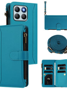 RedmiNote15Pro Silicone Phone Case with Lanyard Coin Card Holder Full Cover Drop Resistance Compatible with Xiaomi K80PRO