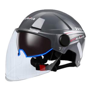 KaiFa | Summer New Double Mirror 3C Helmet Half Helmet Sun Protection Breathable Safety Helmet