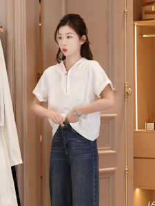 Donna Womens Summer Comfortable Lazy Style Casual Hat Shirt T-shirt High-End Simple Short Sleeve Top Fashion Ladies Tee