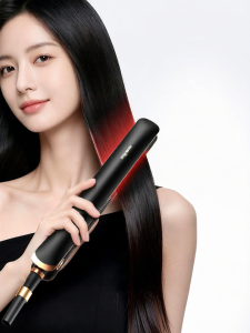 AHKISS | 2-in-1 Hair Straightener Curling Wand No Damage Negative Ions Styling Tool