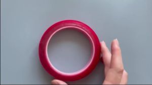High-Performance Red Film Double-Sided Tape 6mm/8mm/10mm Acrylic No Trace Ideal for DIY Phones Nails 3m Length