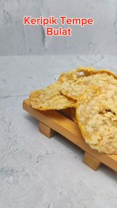 KERIPIK KRIPIK TEMPE BULAT 1KG SNACK CEMILAN RENYAH ENAK MURAH