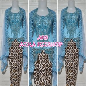 set kebaya akad nikah kebaya pesta kebaya merak murah kerah sunda + longtorso + rok sido dan slendang