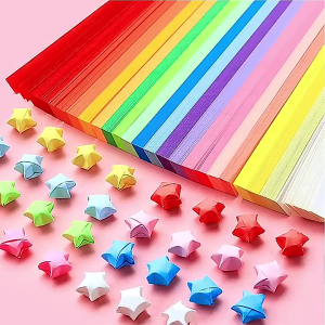 540 Lembar Kertas Origami Strip Quilling Paper Gradient Color Kertas Berwarna