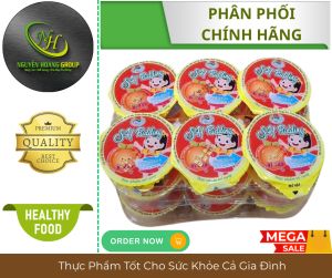 LỐC 6 CỐC - Thạch Trái Cây SH PUDDING Sơn Hải Vị Đào 60gr