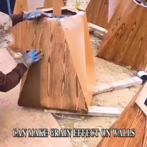 2Pcs Imitation Wood Graining Wall Painting Home Decoration Art Embossing DIY Brushing Painting Tools