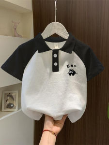 Boys Cotton Polo Shirt Short Sleeve Pure Cotton Half Sleeve Turn-down Collar Childrens Fashion Summer Casual Wear for Boys