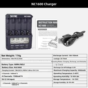 SKYRC | Intelligent Charging & Discharge Analyzer for NiMH NiCd AA AAA Batteries