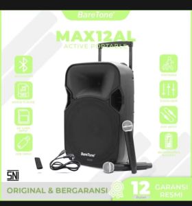 Speaker Aktif Portable BARETONE Max 12AL bluetooth