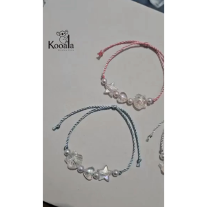 Gelang Tali Nylon Smooth Mote Mix Korean Beads Bracalate Premium