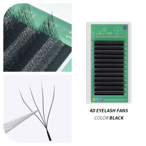 GLAMLASH 4D W Shaped Eyelash Extension Premade Volume Fans Lashes Faux Mink Soft Easy Faning Natural Makeup Tool