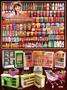 Miniature Replica Drink Bottles Toy