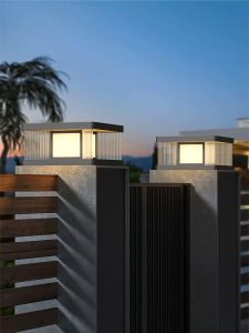 VINCAN | Solar Waterproof Modern Outdoor Pillar Light