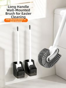 Aige | 360-Degree Cleaning Toilet Brush with Base