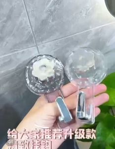 Hook Powerful Hook Bathroom Repeated Sticky Hook Non-Marking Large Size Rotating Perforation