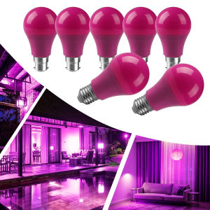Purple Light LED Bulb Lamps 8W Purple Shell 640LM AC100-240V B22 E27 Wedding KTV Party Courtyard Garden Stage Home Decor Light