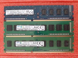RAM PC คละแบรนด์  8 ชิพ DDR3 4GB บัส 1600MHz (มือสองสภาพดีทดสอบ Boot Windows ผ่านก่อนส่ง) ประกัน30วัน
