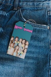 Personalized BINI Kpop PVC Bag Tag Waterproof Custom Name Luggage Tag Keychain for BLOOM Fan Merch School Bags | 2x3 ID Size Heavy Duty Travel Accessories with Free Rubber Loop