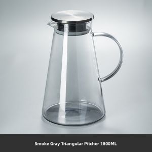 CRISTALGLASS | Elegant Glacial Pattern Borosilicate Glass Pitcher Set
