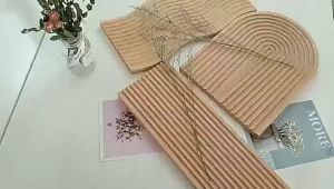 Nampan Baki Talenan Estetik Nordic Beech Wooden Dessert Bread Dessert Tray Photo Props