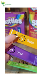 HỘP 30 GÓI BỘT PHA NƯỚC TRÁI CÂY Skittles Zero Sugar Variety Pack Singles-to-Go Powdered Drink Mix KHÔNG ĐƯỜNG - CAFFEINE - BÉO - LOW CALORIE 86g