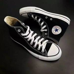 sepatu converse99 all star classic hitam tinggi sepatu sneaker pria wanita sepatu sekolah hitam sepatu converse99 Chuck Taylor high top quality