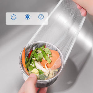 EELHOE | 100Pcs/Pack Disposable Sink Filter Kitchen Sewer Net Garbage Filter Bag Sink Strainer Bathroom Drain Hair Anti-blocking Net