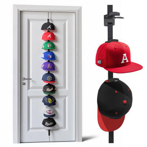 Hat Organizer Hat Rack for Door Baseball Caps Storage Hanger  Closet Vertical Ball Cap Racks Over Wall Mens Caps Holder on Door