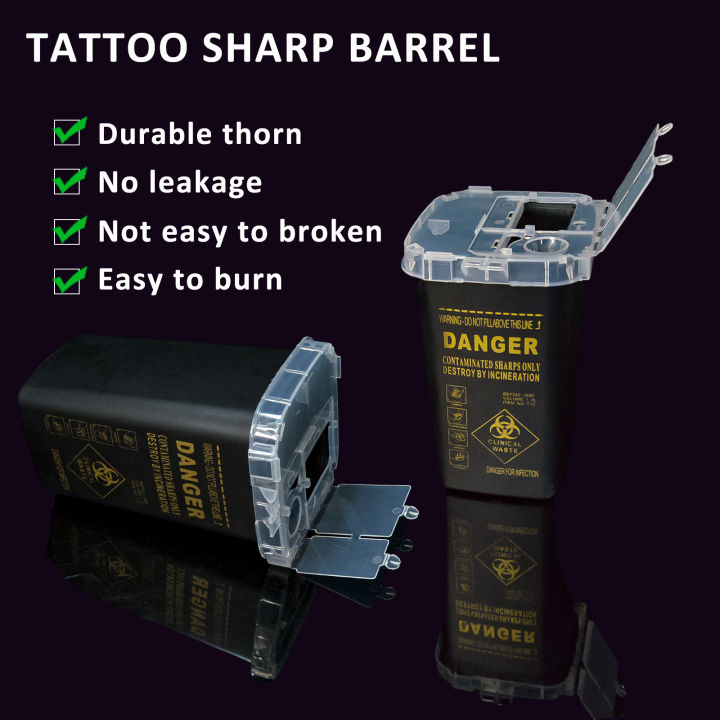 Tattoo and Piercing Needle Disposal Durable Waste Box and Piercing
