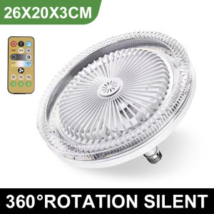 50W LED Ceiling Fan With Light Electric 3-color LED Lights Rotating Fan Lamp Remote Control 5 Blades Fan Lights