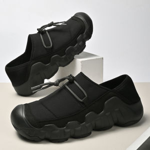 Giày Loafer Nam Thời Trang Thoáng Khí Đế Cao Su Chống Thấm Nước Mặt Trên Bằng Da Nhân Tạo Lót Vải Thoải Mái