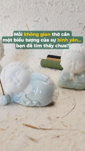 Đế Cắm Nhang Thảo Mộc Tượng Phật Gốm Sứ Đứng Nằm Ngồi Yên Trang Trí Tâm Linh Thờ Cúng