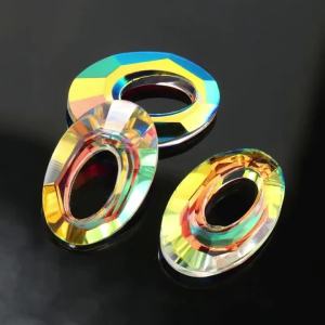20mm 6040 Helios Pendants Aurea Crystals 8pcs Oval Shape Crystal Pendants Without Hole for Jewelry DIY Earring Necklace Making