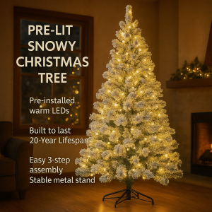 Christmas Tree 6FT/6.5FT/7.5FT /9FTChristmas Tree Full Set Christmas Tree para sa bahay2025 Paunang naka-install na ilaw