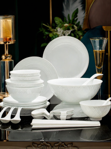 mornenjoy | Stylish Home Ceramic Tableware Set Bone China