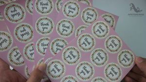 60 pcs Stiker Thank You TY001 3.5 cm