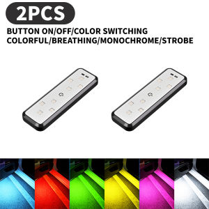 1/2PCS Car Door Lights LED Welcome Light Magnetic Control USB Charging Auto Open Door Safe Anti-collision Emergency Signal Lamp