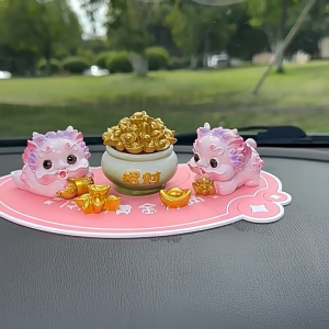 Feng Shui Lucky Charm Pi Xiu Car Decor Child-Safe Car Decor | Premium ABS Resin | Non-Toxic