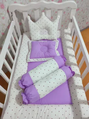 MALL QUALITY FREE 14 Letters NAME Baby Comforter Set / Crib Set / Crib Sheet Mattress Free Crown