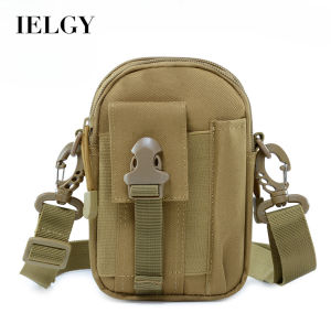 IELGY กระเป๋าเล็กคาดเอวลายพรางสำหรับปีนเขาคาดลำตัวสำหรับกระเป๋าสะพายไหล่โทรศัพท์มือถือกระเป๋าคาดเอวข้างนอกกีฬากันน้ำ