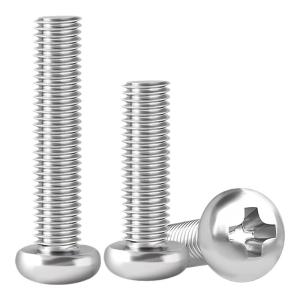 JINJUNTAI | Cross Recessed Flat Head Screw 304 Stainless Steel Machine Screw For Switches and Sockets M1.6