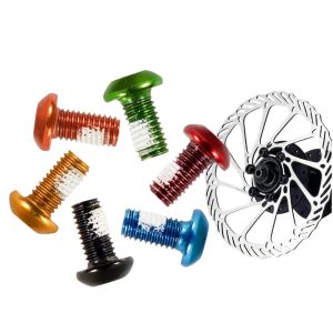 Chooee Bike Disc Brake Rotor Bolts Steel Bicycle Disk Bake Rotors Fixing Screws MTB Road Cycling Accessories M5x10mm 12Pcs